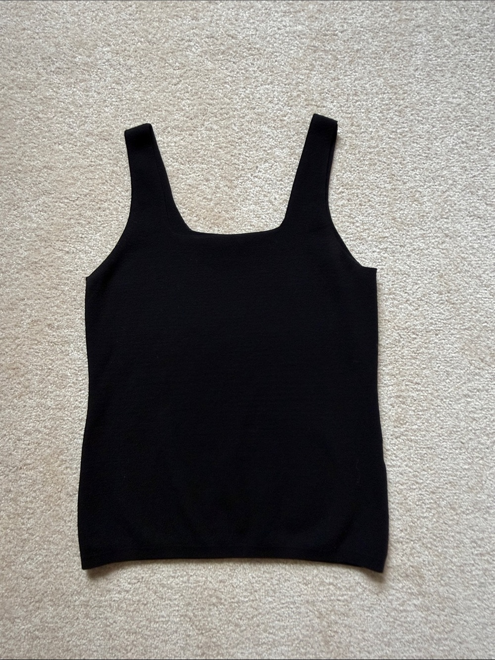 Banana Republic Women's Black Square-Neck Sweater Tank